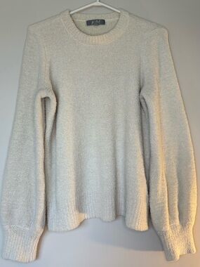 Marled Cream Scoop Crew Sweater